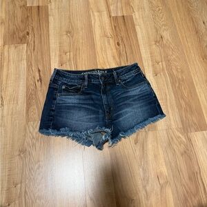 American Eagle Outfitters Women's Deep Indigo Jean Shorts